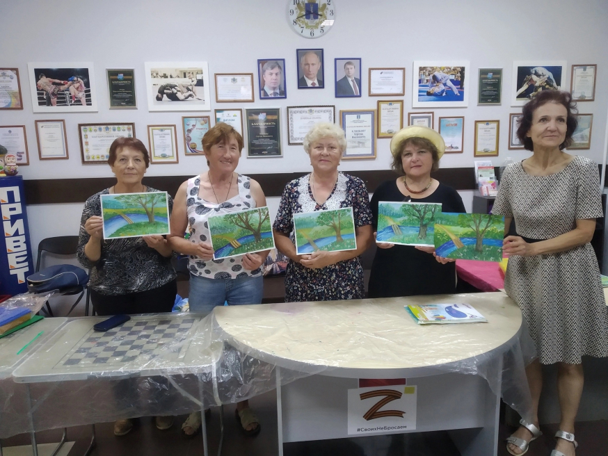 В ТОС "Володарец" продолжаются уроки по интуитивному рисованию